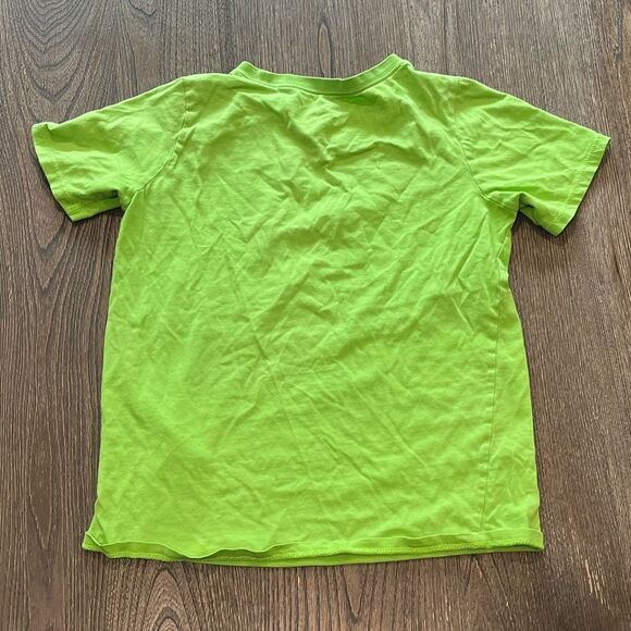 Nike Kids Lime Green Athletic Cut Short Sleeve Graphic T-Shirt Size M - Picture 4 of 4